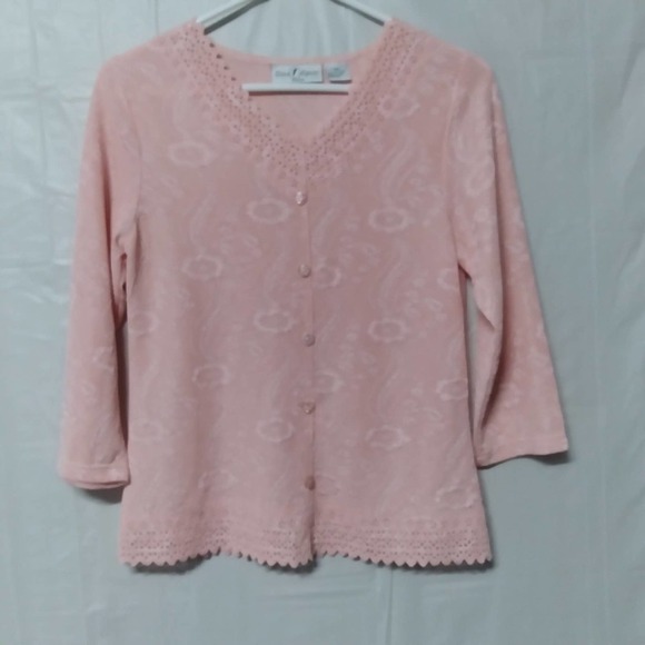 ONCE 1 Again Pink Vintage Cardigan Sweater - Picture 1 of 7